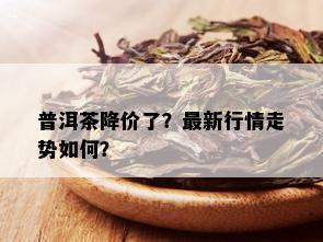 普洱茶降价了？最新行情走势如何？