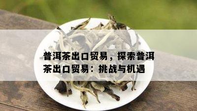 普洱茶出口贸易，探索普洱茶出口贸易：挑战与机遇