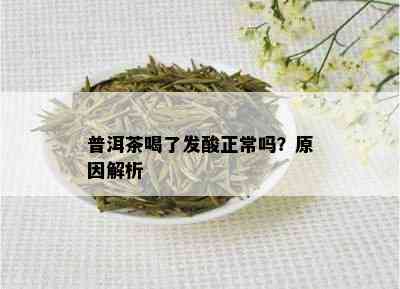 普洱茶喝了发酸正常吗？原因解析