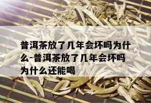 普洱茶放了几年会坏吗为什么-普洱茶放了几年会坏吗为什么还能喝