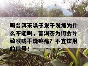 喝普洱茶嗓子发干发痛为什么不能喝，普洱茶为何会导致喉咙干燥疼痛？不宜饮用的信号！