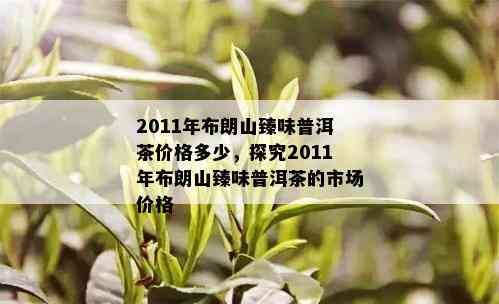 2011年布朗山臻味普洱茶价格多少，探究2011年布朗山臻味普洱茶的市场价格