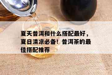 夏天普洱和什么搭配更好，夏日清凉必备！普洱茶的更佳搭配推荐