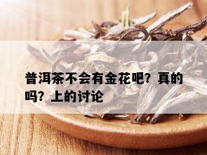 普洱茶不会有金花吧？真的吗？上的讨论