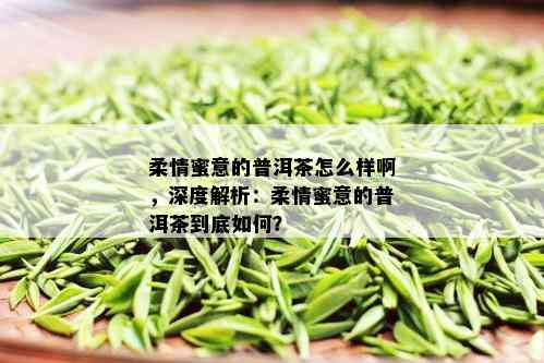 柔情蜜意的普洱茶怎么样啊，深度解析：柔情蜜意的普洱茶到底如何？