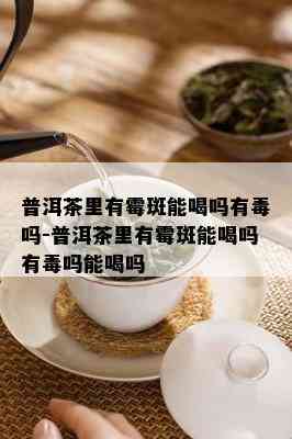 普洱茶里有霉斑能喝吗有吗-普洱茶里有霉斑能喝吗有吗能喝吗