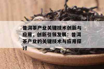 普洱茶产业关键技术创新与应用，创新引领发展：普洱茶产业的关键技术与应用探讨