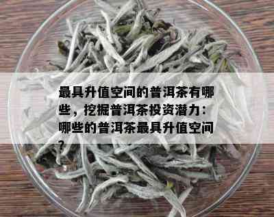 更具升值空间的普洱茶有哪些，挖掘普洱茶投资潜力：哪些的普洱茶更具升值空间？