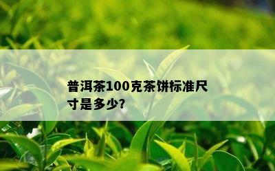 普洱茶100克茶饼标准尺寸是多少？