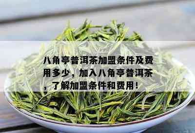 八角亭普洱茶加盟条件及费用多少，加入八角亭普洱茶，了解加盟条件和费用！