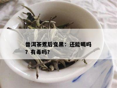 普洱茶煮后变黑：还能喝吗？有吗？