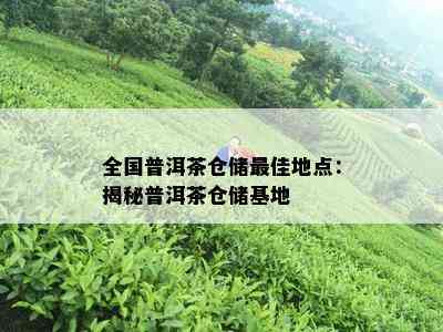 全国普洱茶仓储更佳地点：揭秘普洱茶仓储基地