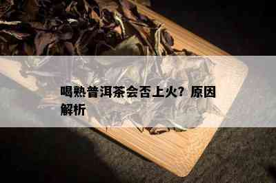 喝熟普洱茶会否上火？原因解析