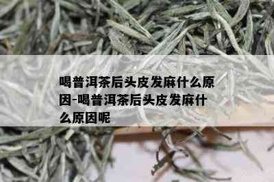 喝普洱茶后头皮发麻什么原因-喝普洱茶后头皮发麻什么原因呢