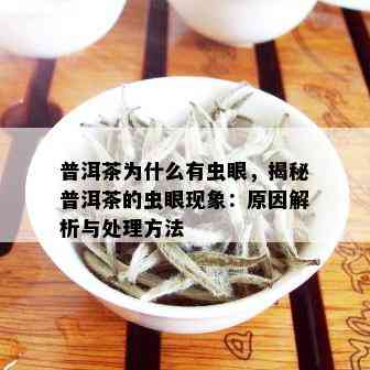 普洱茶为什么有虫眼，揭秘普洱茶的虫眼现象：原因解析与处理方法