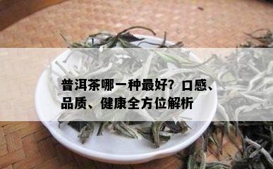 普洱茶哪一种更好？口感、品质、健康全方位解析