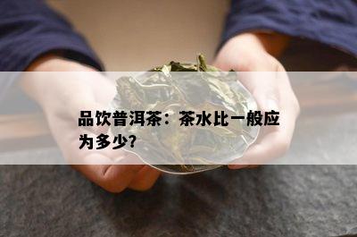 品饮普洱茶：茶水比一般应为多少？