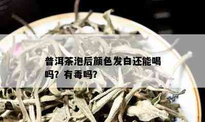 普洱茶泡后颜色发白还能喝吗？有吗？