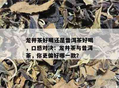 龙井茶好喝还是普洱茶好喝，口感对决：龙井茶与普洱茶，你更偏好哪一款？