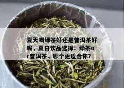 夏天喝绿茶好还是普洱茶好呢，夏日饮品选择：绿茶or普洱茶，哪个更适合你？