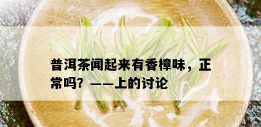 普洱茶闻起来有香樟味，正常吗？——上的讨论