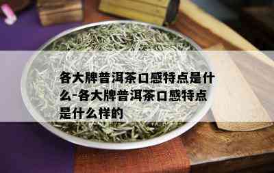 各大牌普洱茶口感特点是什么-各大牌普洱茶口感特点是什么样的