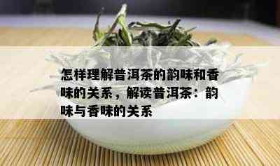 怎样理解普洱茶的韵味和香味的关系，解读普洱茶：韵味与香味的关系