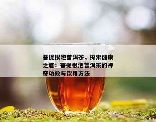 菩提根泡普洱茶，探索健康之道：菩提根泡普洱茶的神奇功效与饮用方法