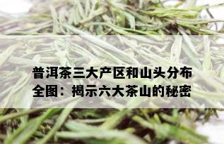 普洱茶三大产区和山头分布全图：揭示六大茶山的秘密