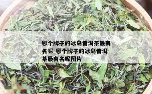 哪个牌子的冰岛普洱茶最有名呢-哪个牌子的冰岛普洱茶最有名呢图片