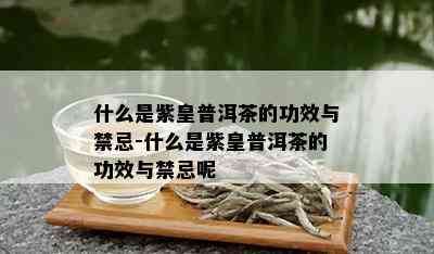 什么是紫皇普洱茶的功效与禁忌-什么是紫皇普洱茶的功效与禁忌呢