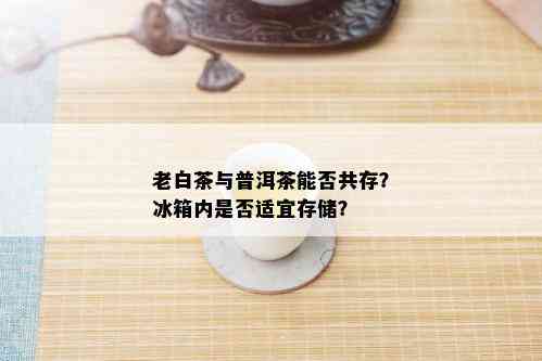 老白茶与普洱茶能否共存？冰箱内是否适宜存储？