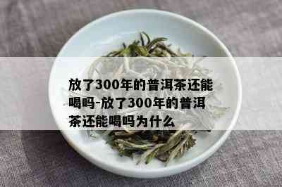 放了300年的普洱茶还能喝吗-放了300年的普洱茶还能喝吗为什么