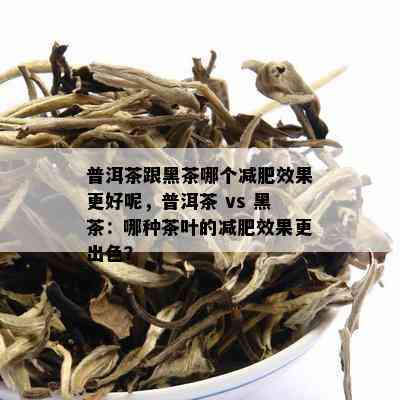 普洱茶跟黑茶哪个减肥效果更好呢，普洱茶 vs 黑茶：哪种茶叶的减肥效果更出色？