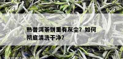 熟普洱茶饼里有灰尘？如何彻底清洗干净？