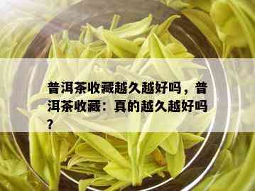 普洱茶收藏越久越好吗，普洱茶收藏：真的越久越好吗？