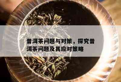 普洱茶问题与对策，探究普洱茶问题及其应对策略