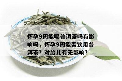 怀孕9周能喝普洱茶吗有影响吗，怀孕9周能否饮用普洱茶？对胎儿有无影响？