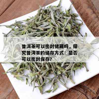 普洱茶可以密封储藏吗，探究普洱茶的储存方式：是否可以密封保存？