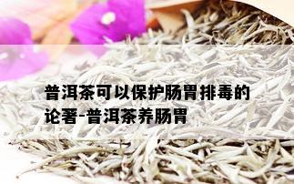 普洱茶可以保护肠胃排的论著-普洱茶养肠胃