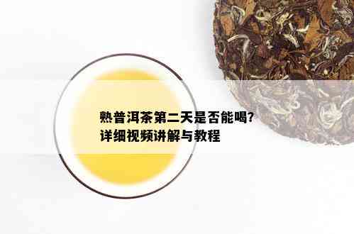 熟普洱茶第二天是否能喝？详细视频讲解与教程