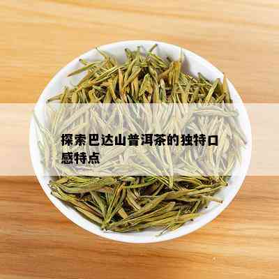 探索巴达山普洱茶的独特口感特点