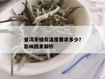 普洱茶储存温度要求多少？影响因素解析