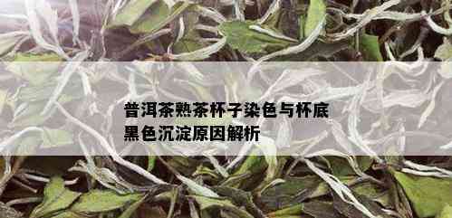 普洱茶熟茶杯子染色与杯底黑色沉淀原因解析