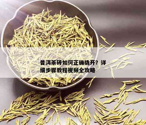 普洱茶砖如何正确撬开？详细步骤教程视频全攻略