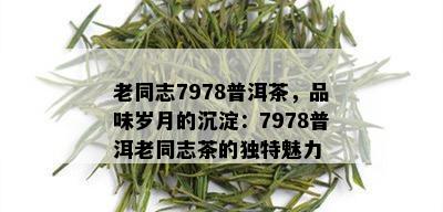 老同志7978普洱茶，品味岁月的沉淀：7978普洱老同志茶的独特魅力