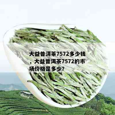 大益普洱茶7572多少钱，大益普洱茶7572的市场价格是多少？