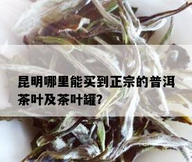 昆明哪里能买到正宗的普洱茶叶及茶叶罐？