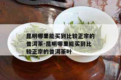 昆明哪里能买到比较正宗的普洱茶-昆明哪里能买到比较正宗的普洱茶叶