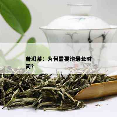 普洱茶：为何需要泡最长时间？